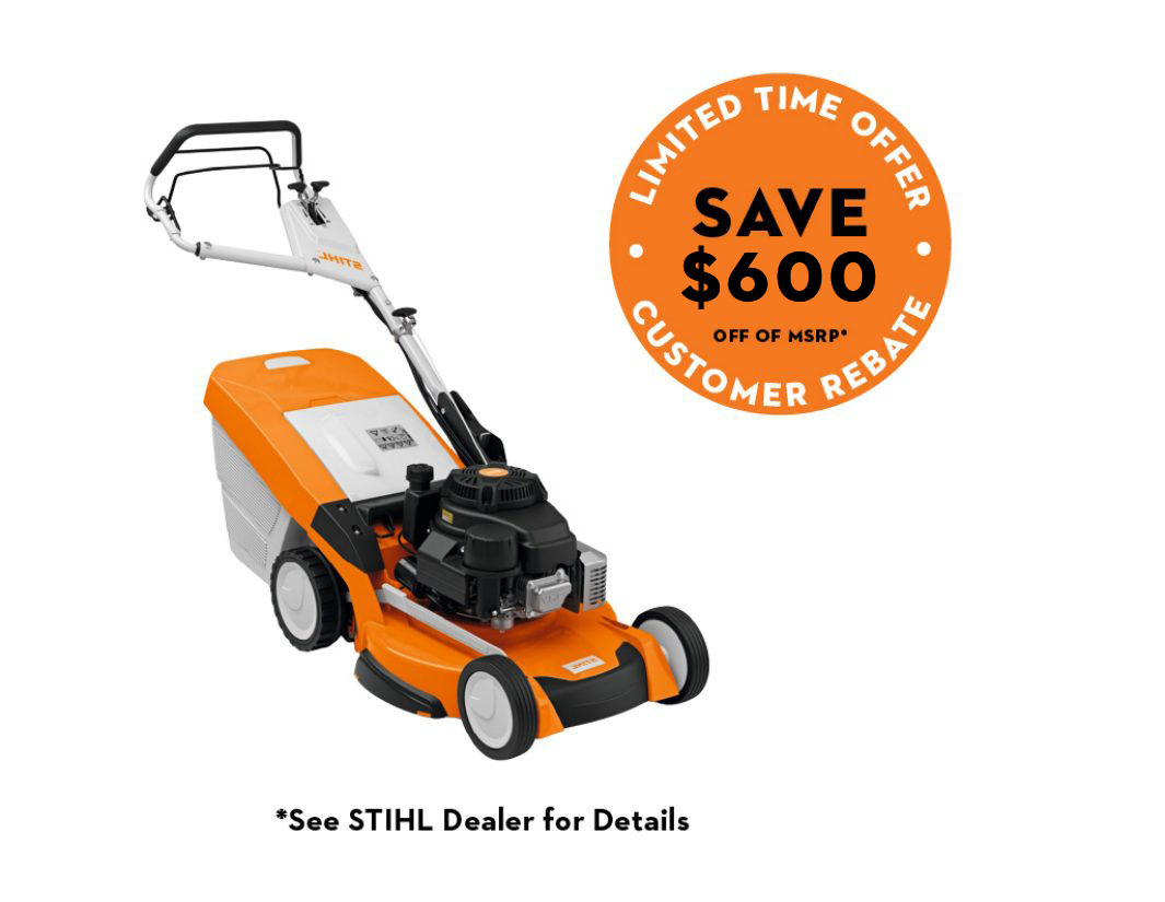 RM 655 YS gas lawn mower with blade-brake clutch
