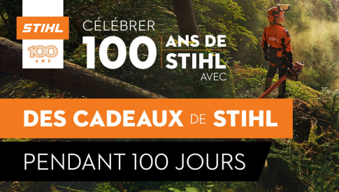 Concours du 100e anniversaire de STIHL - 100 jours de cadeaux.